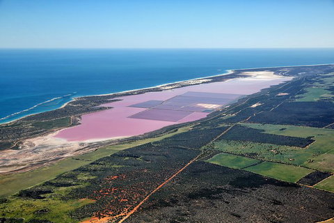 Pink Lake & Abrolhos Island Flyover - Gold Coast Attractions 1